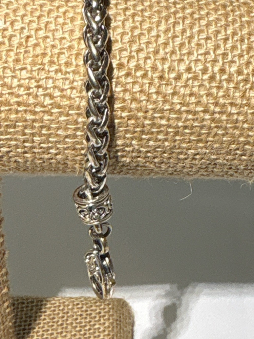 Brighton Style Silver Tone Chain Bracelet Heart Clasp Chunky Link 7.5–8” - Picture 5 of 5